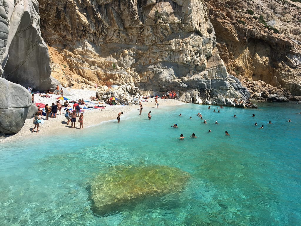 Adanın güneyindeki Seychelles plajı