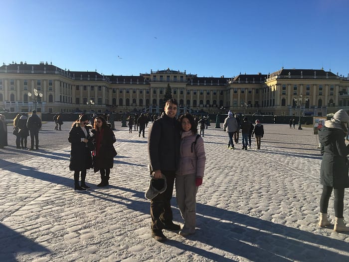 Noel Arifesinde Viyana Schönbrunn schönbrunn