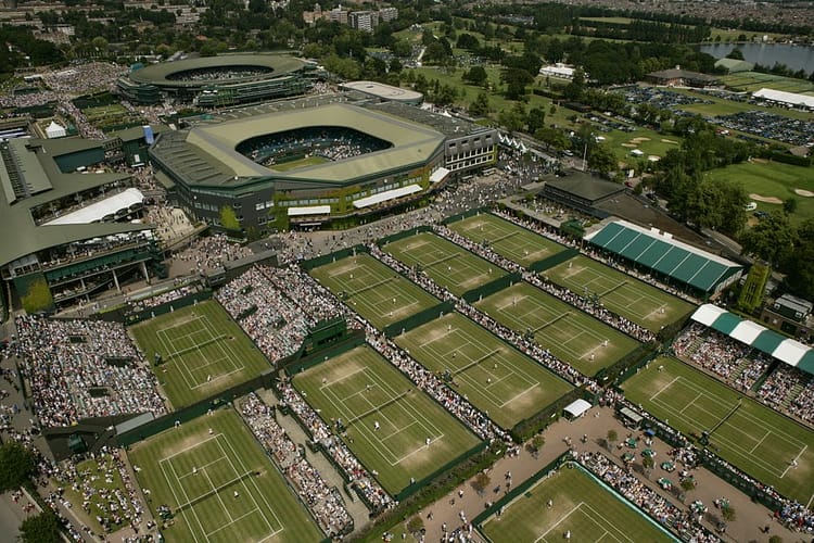 Wimbledon kuşbakışı kompleks wimbledon çimenlik piknik alanı